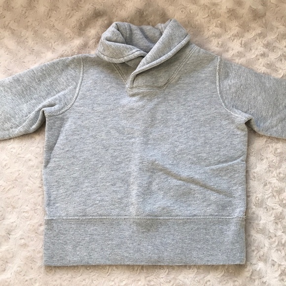 Crewcuts Shawl Collar Sweatshirt 2 XS Gray - Picture 3 of 8